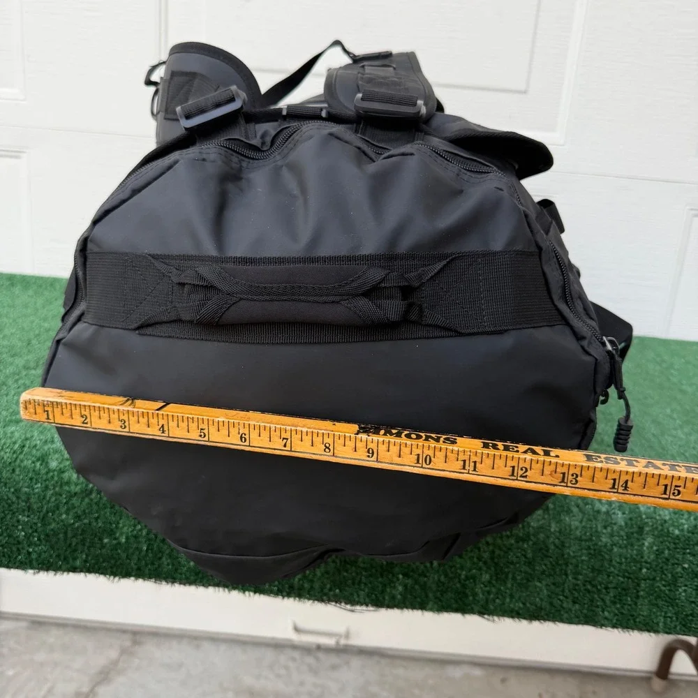 MIER 10110033-9007 Large Black 90L Waterproof Convertible Duffle Bag Backpack‎